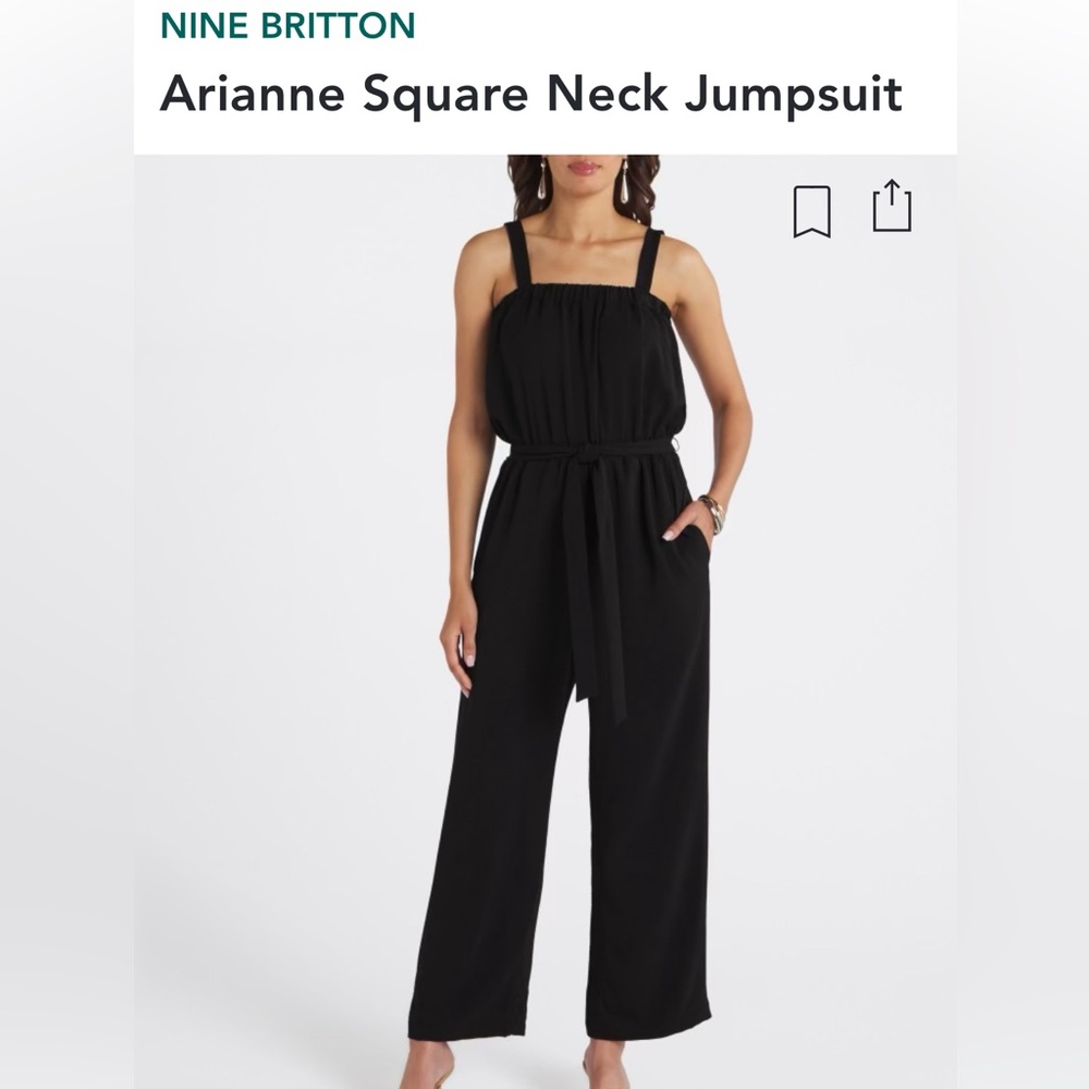 NWT Stitch fix black elastic waist jumpsuit. New with tags .
